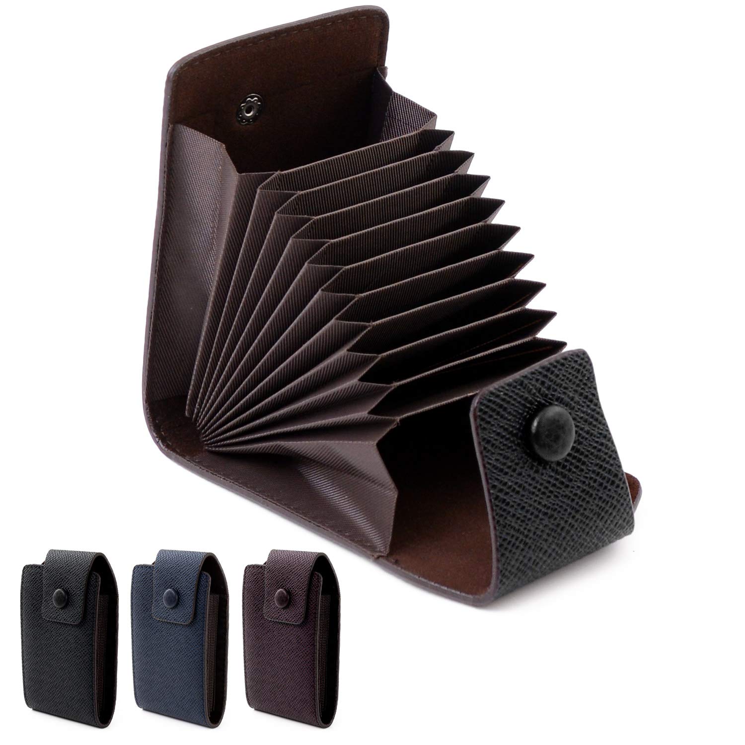 Amazon | スキミング防止 カードケース 大容量 【最大30枚ほど収納